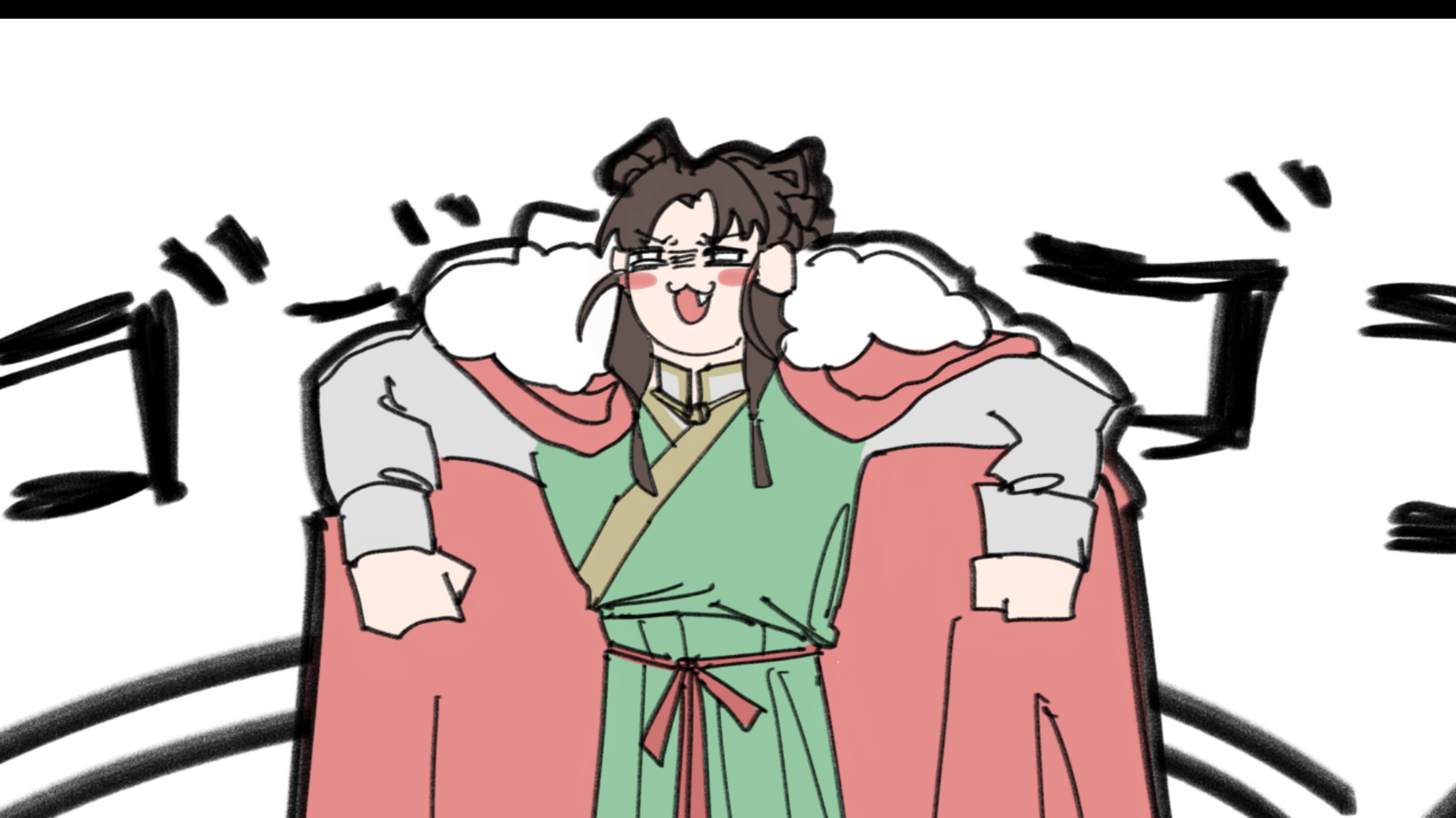 【活侠传／手书】病愈的云裳是一名魁梧女子