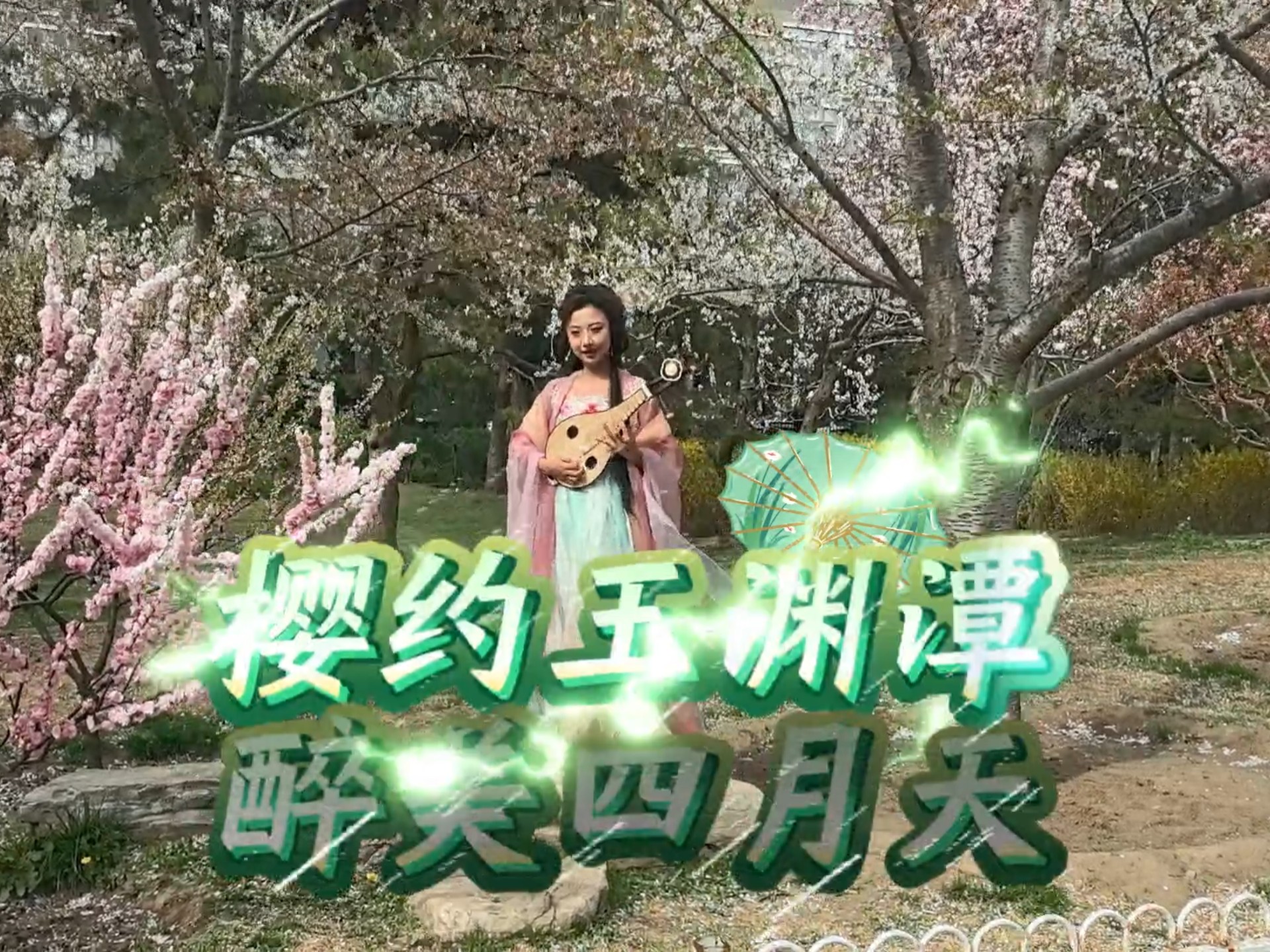 樱约玉渊潭，醉美四月天。