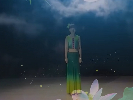 夏夜的清凉与月色下的荷塘相得益彰～夏辉老师版纳旅游归来原创