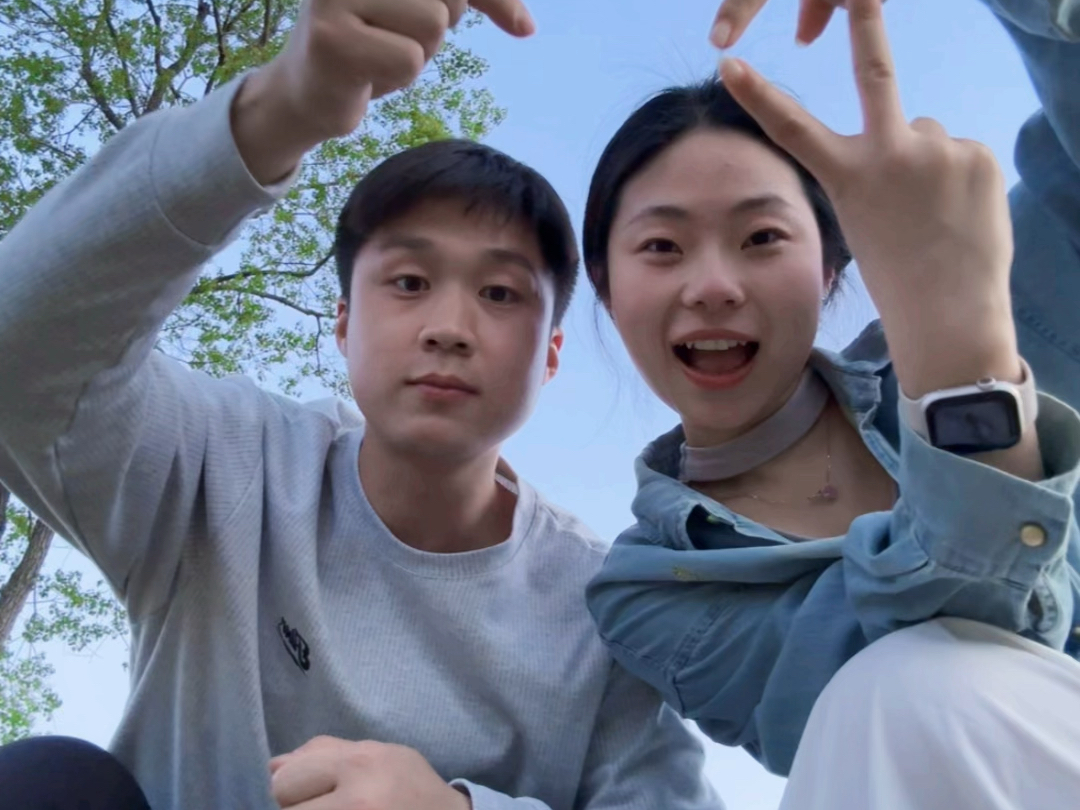 下班后的公园散步