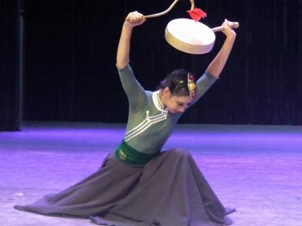 北音舞个人剧目藏族热巴鼓舞蹈片段！晓艺老师指导