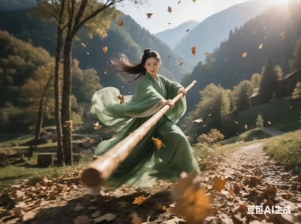 落叶、竹棍与青衫：一场山林间的武韵