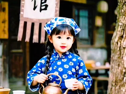 萌娃变阿庆嫂#萌娃#国风古茗韵#搞笑#原创作品