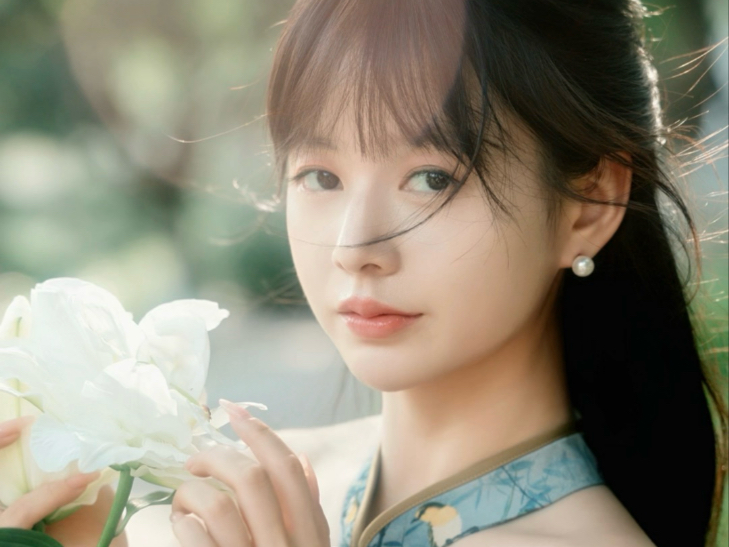 给咱中国妹子拍旗袍，就突出一个温婉明媚