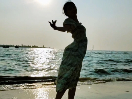 光与海的浪漫#卡农inlove#海边舞蹈