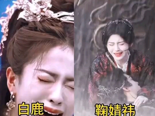 网友们，当女明星白鹿和鞠婧祎遇到危险（陷入危机）时，你们最会先去