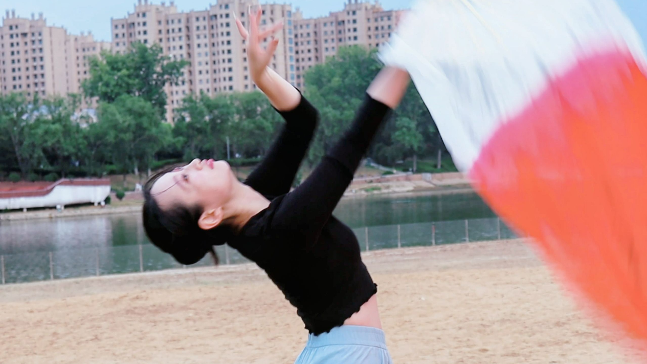 【长绸扇舞】原创即兴《如愿》