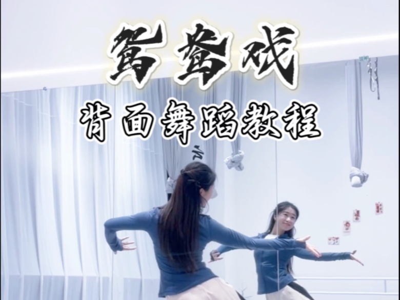 哎哟小情郎你莫愁，此生只为你挽红袖，古典舞《鸳鸯戏》背面教程