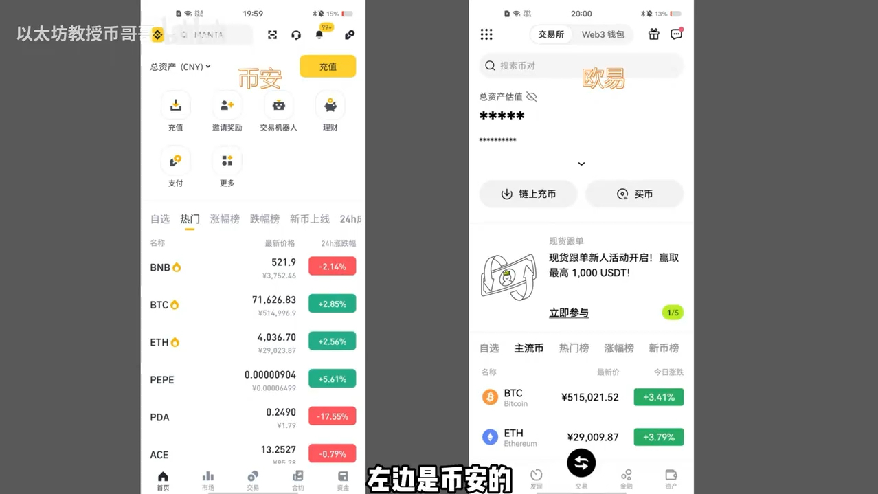 币安和欧易哪个好?B安和欧易哪个安全?币安和欧易对比！我们从