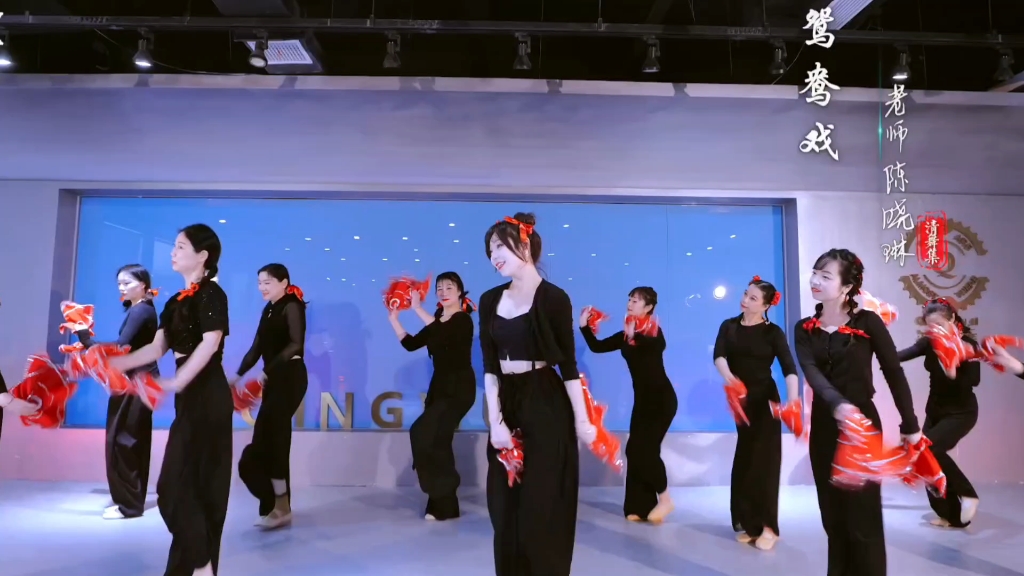 2.2 陈晓琳 鸳鸯戏 红结攀，舞蹈，中国舞，成都舞蹈室。