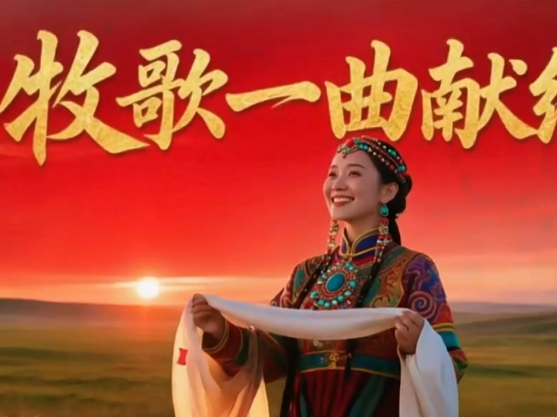 草原儿女乐声扬《牧歌一曲献给党》一曲豪情融热土，山河同谱复