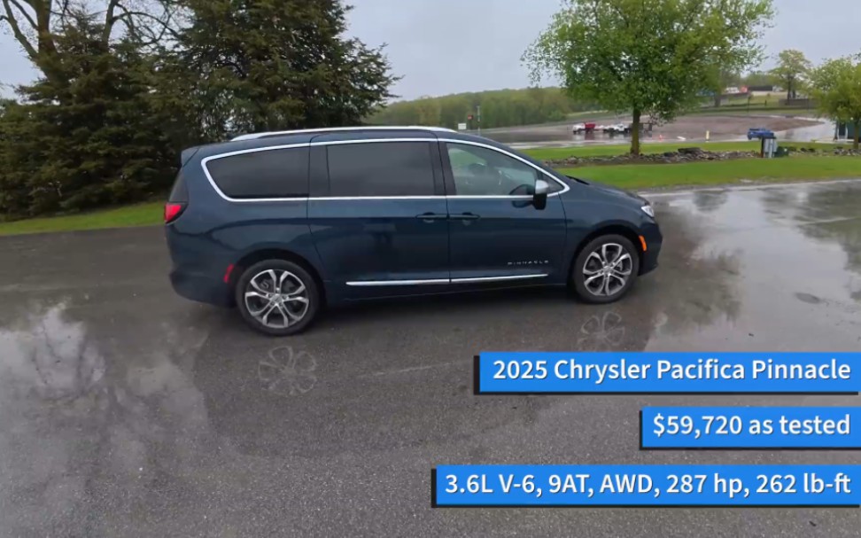2025款 Chrysler Pacifica Pinnacle - 第一視角 雨天駕駛體