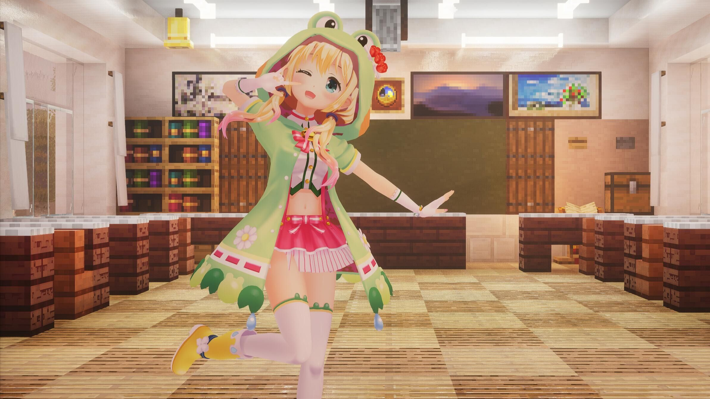 我的世界高版本mmd模型加载器来了！书记舞demo