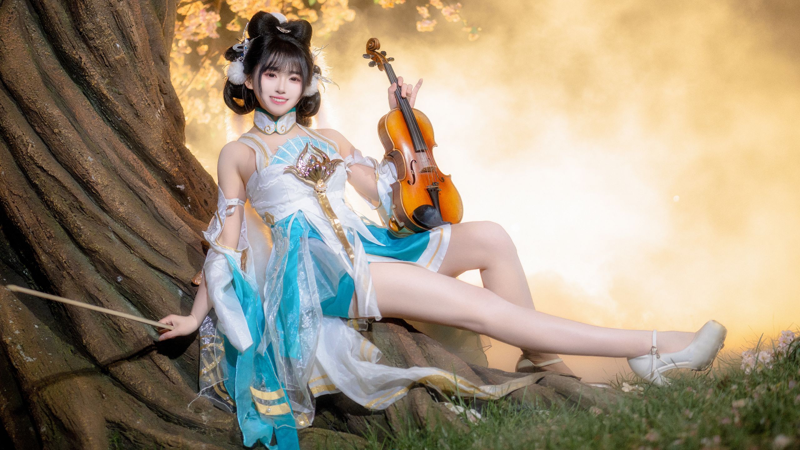 当国风舞遇上小提琴！落花时节又逢君～