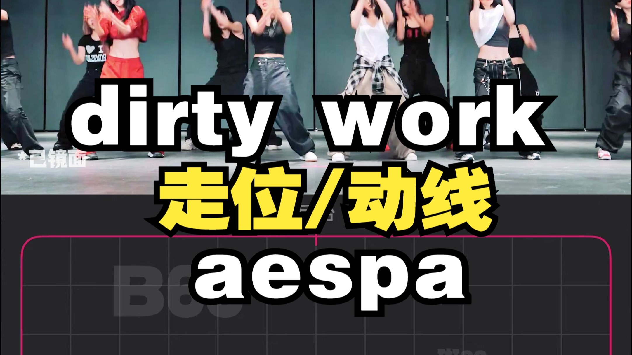 【走位/动线】aespa 新曲 dirty work 练习室
