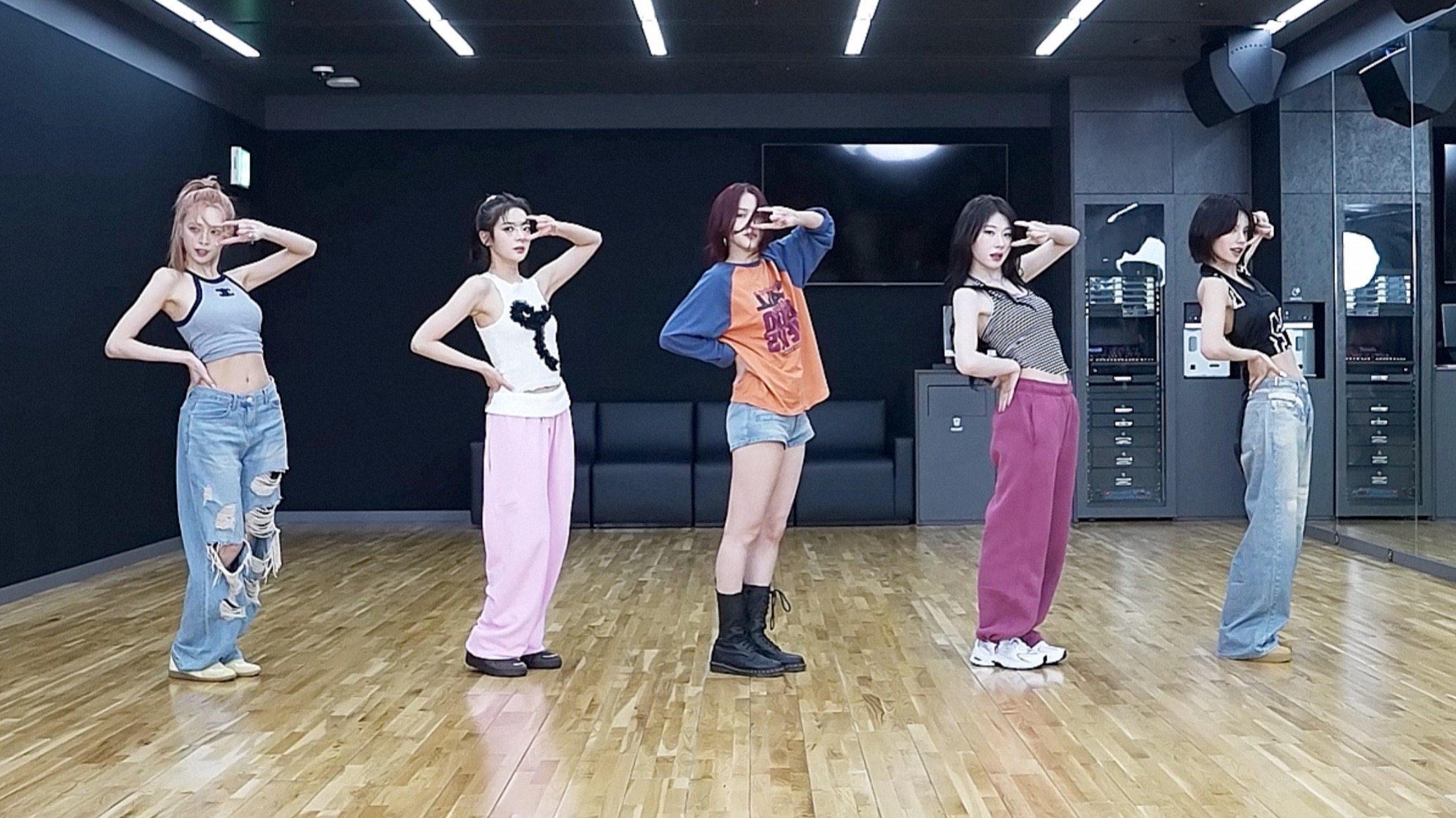 【4K镜面】ITZY - Kiss & Tell 练习室 分段循环 画放大 替音