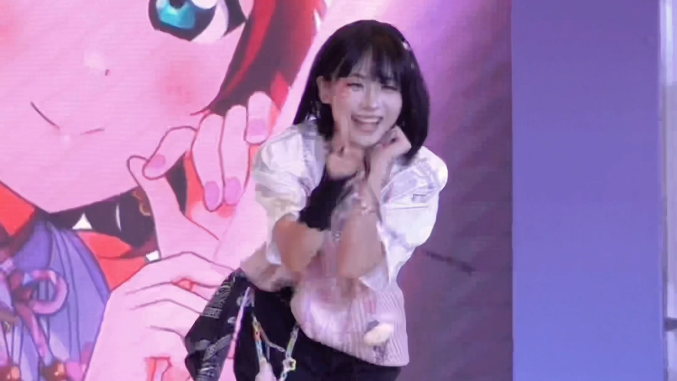 当我把娃梅狸的唱跳给porushi看———