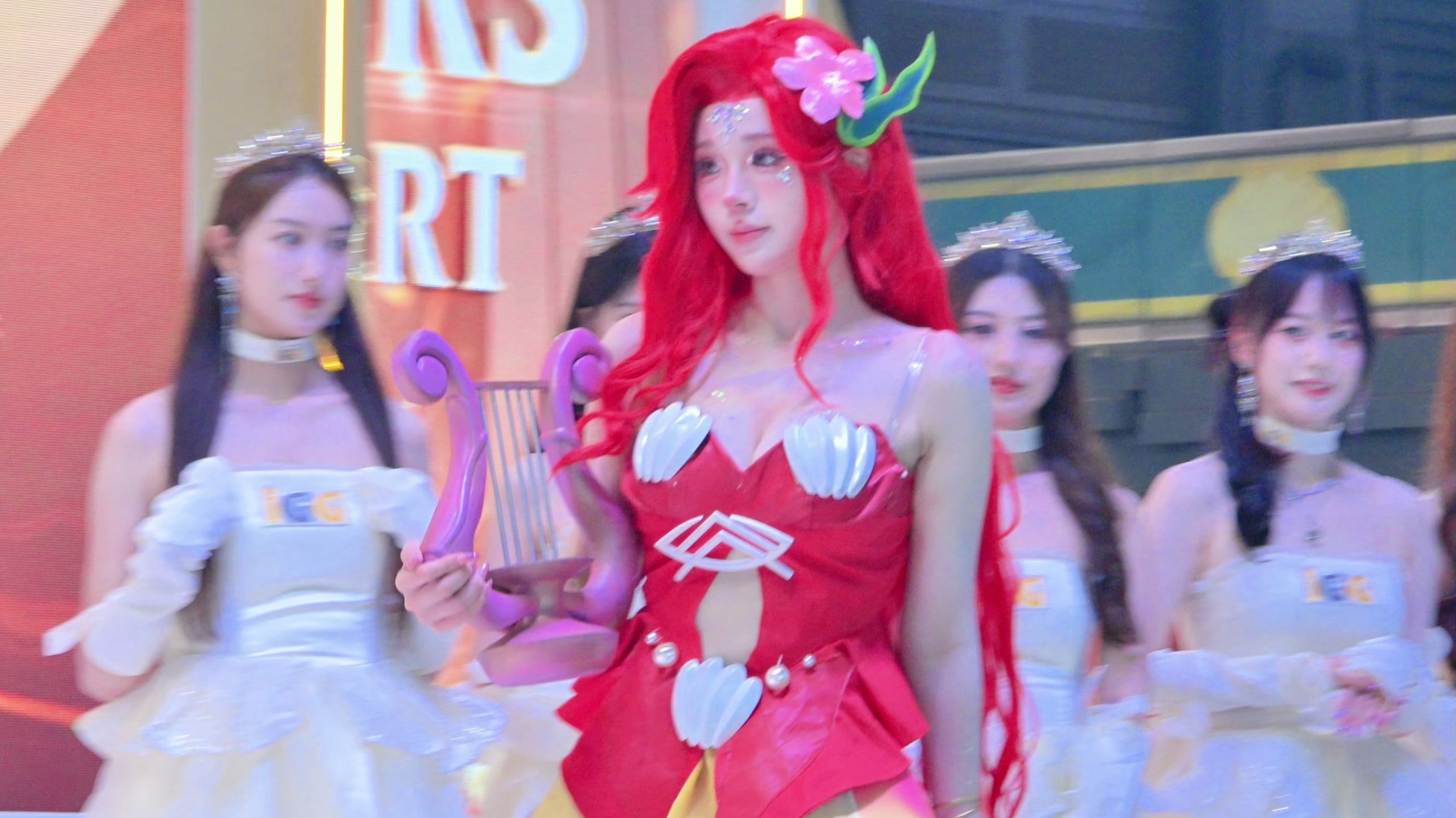 ♫【Chinajoy舞台直拍】红发人鱼公主与她的竖琴音律同样美妙