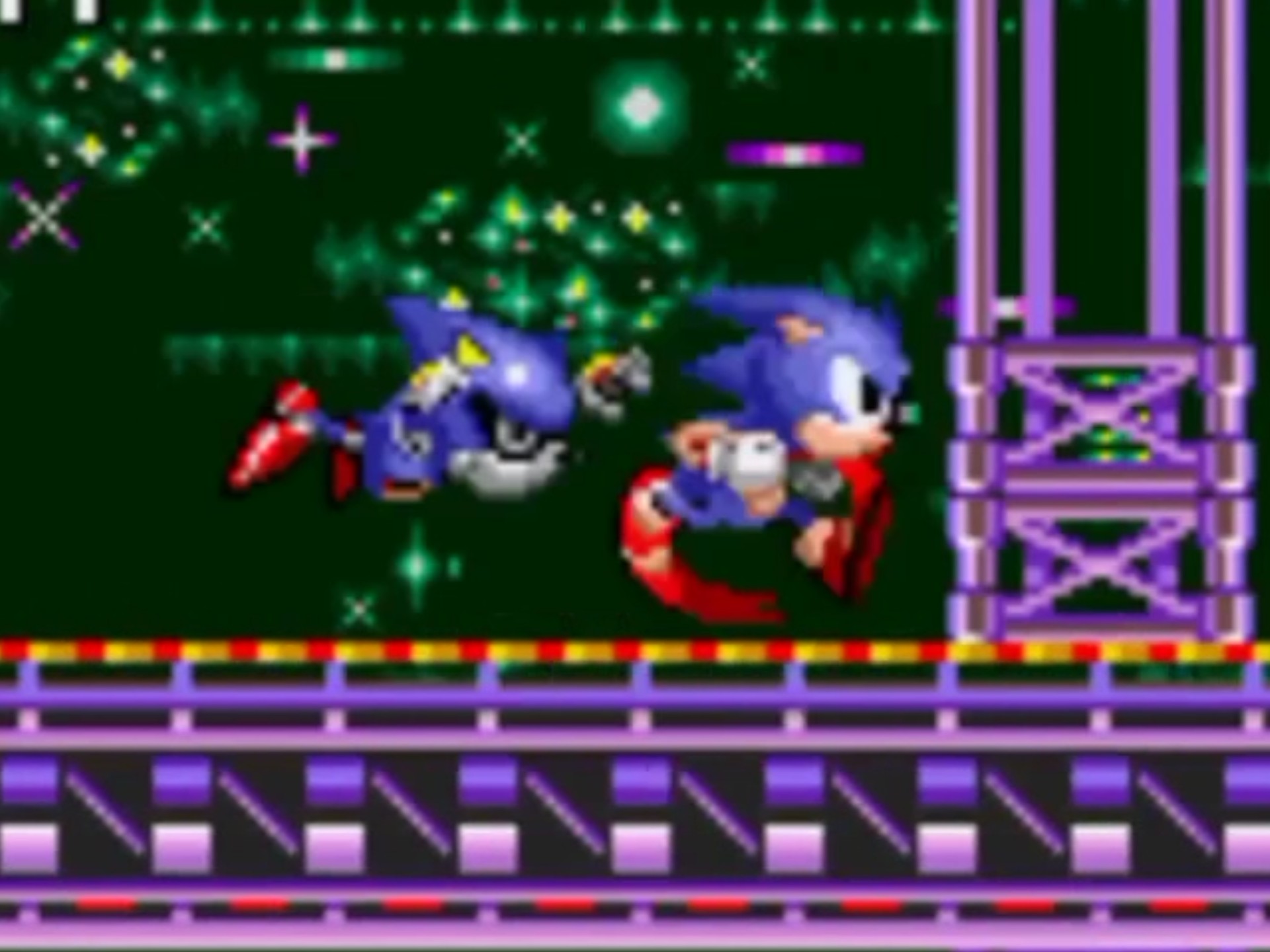 时隔五年，再次挑战索尼克CD星尖高速特殊关卡，手感依旧没变。