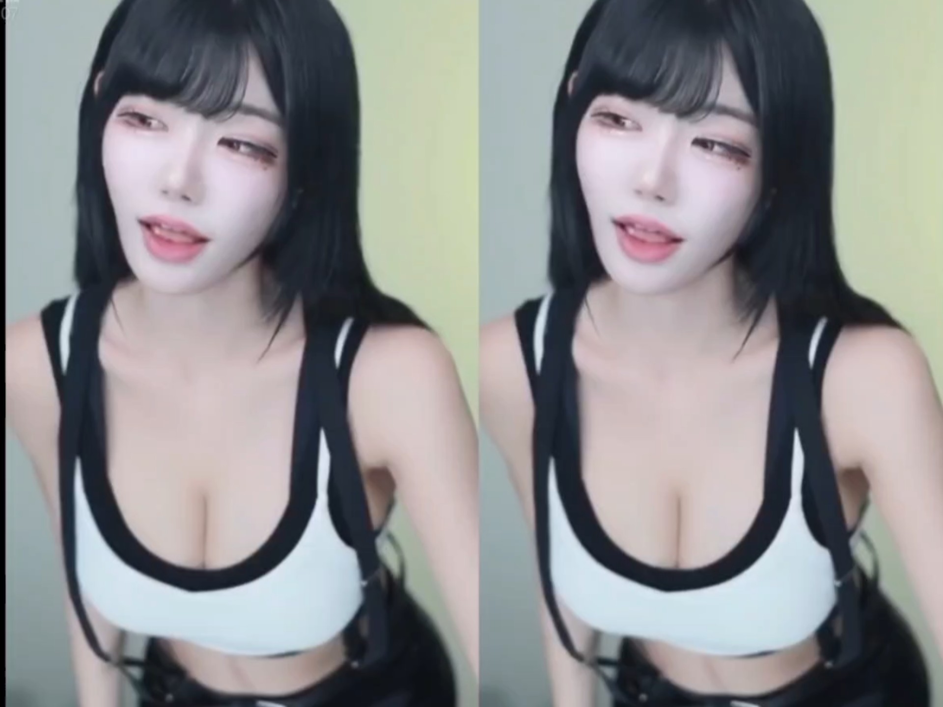 berry直播cos蒂法跳Mr.chu