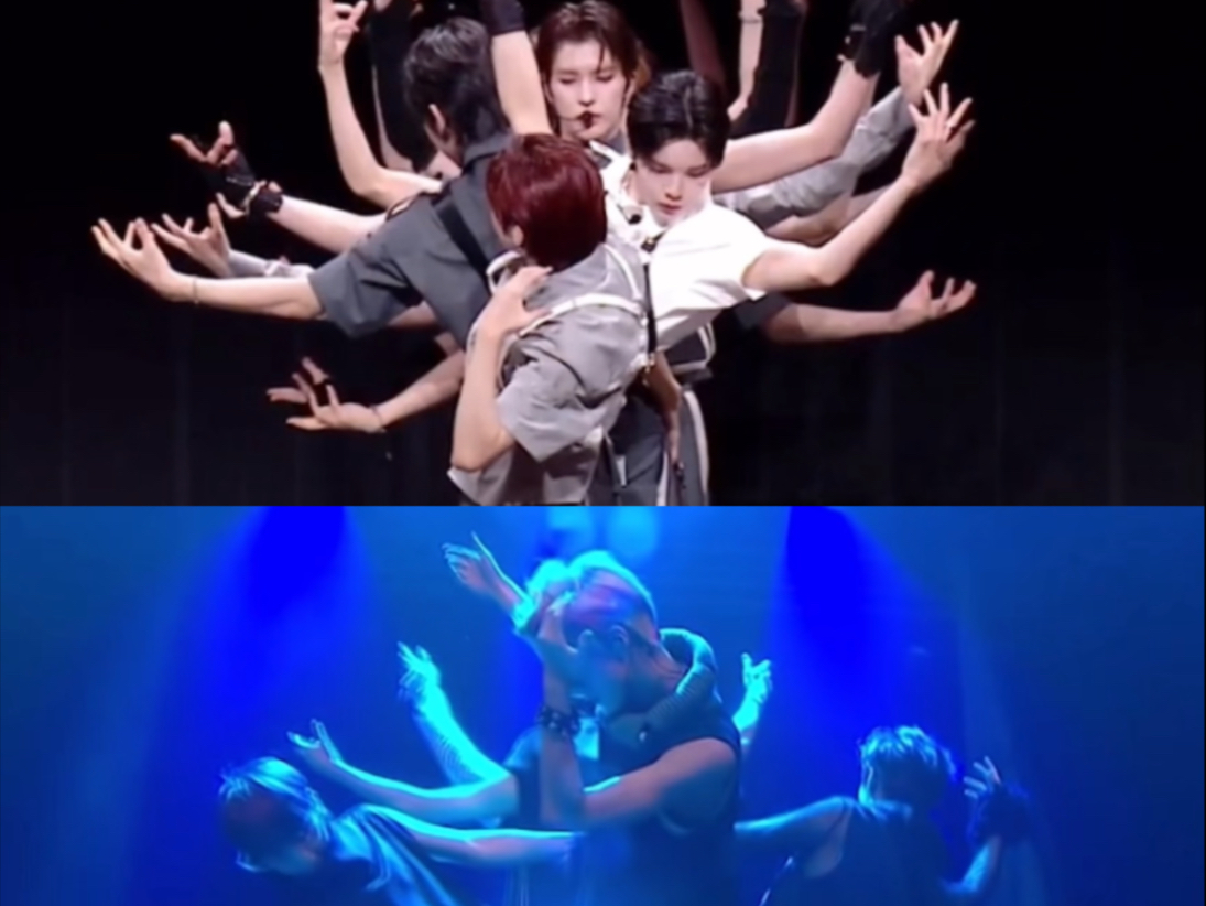 【smtr25/EXO】狼与美女 Wolf part对应 同屏对比 TIMA舞台/