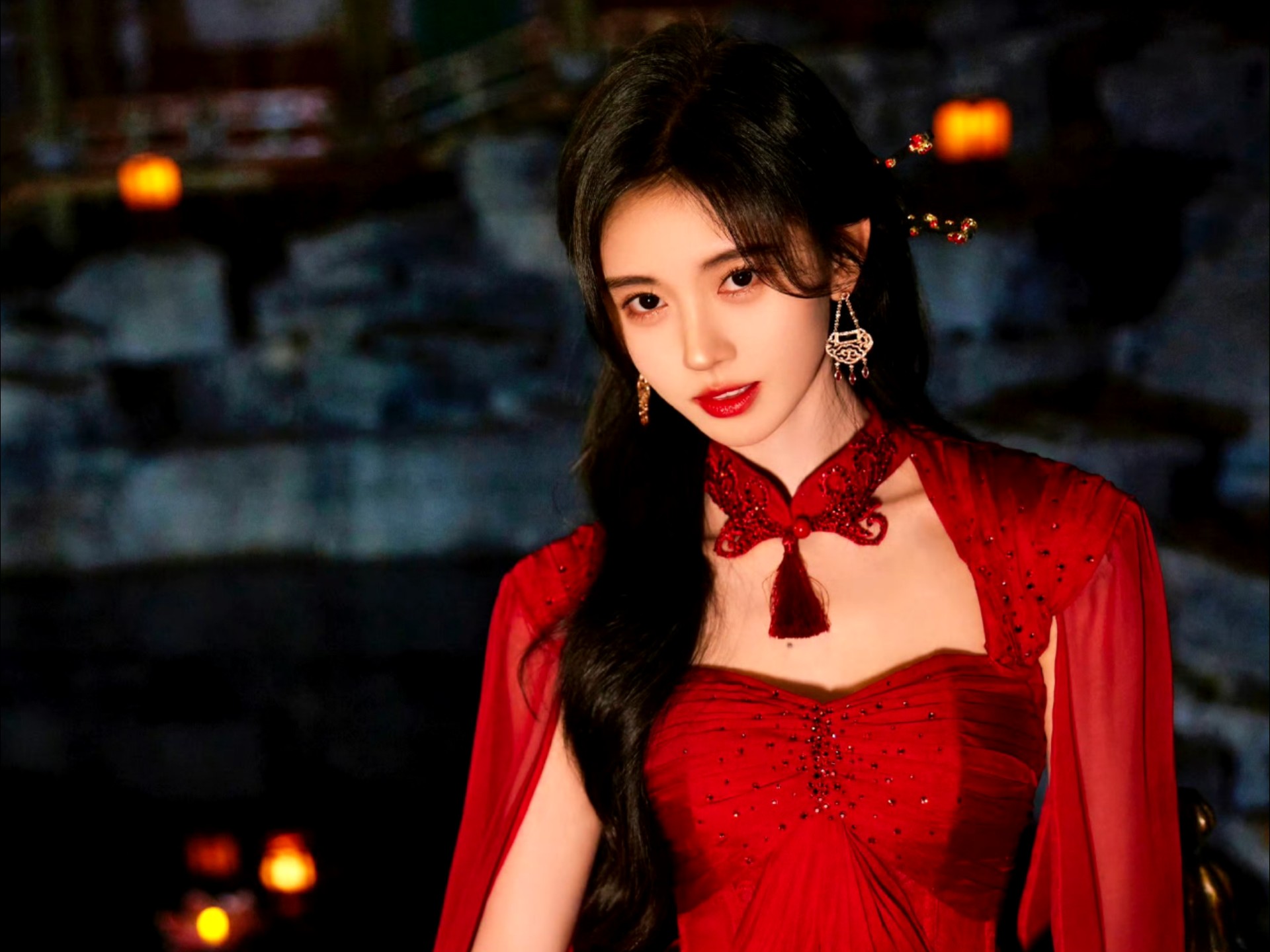 【鞠婧祎】灯火流光录制拍摄花絮