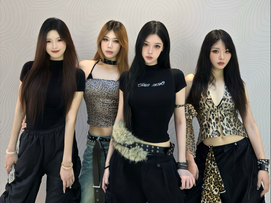 " Dirtywork aespa "吉赛尔位|穿性感豹纹小吊带干最脏的活