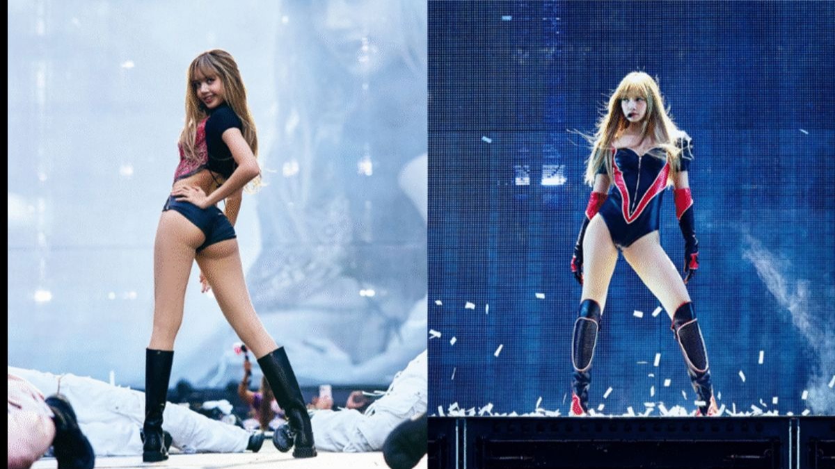 BLACKPINK成员 LISA巴黎演唱会《THUNDER》舞台太燃了！