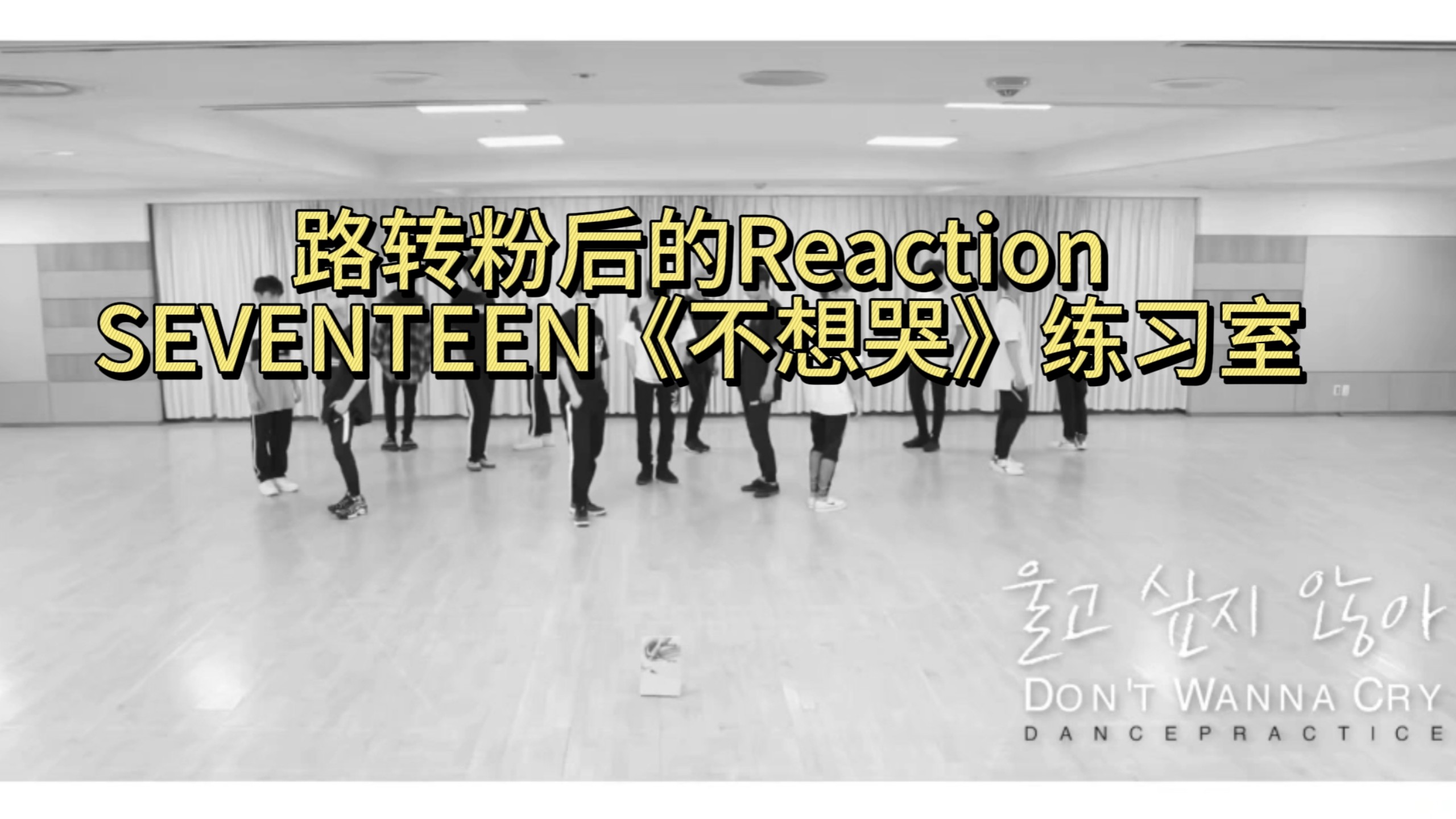 【Reaction】SEVENTEEN《不想哭》练习室|这样强健的脚踝建议