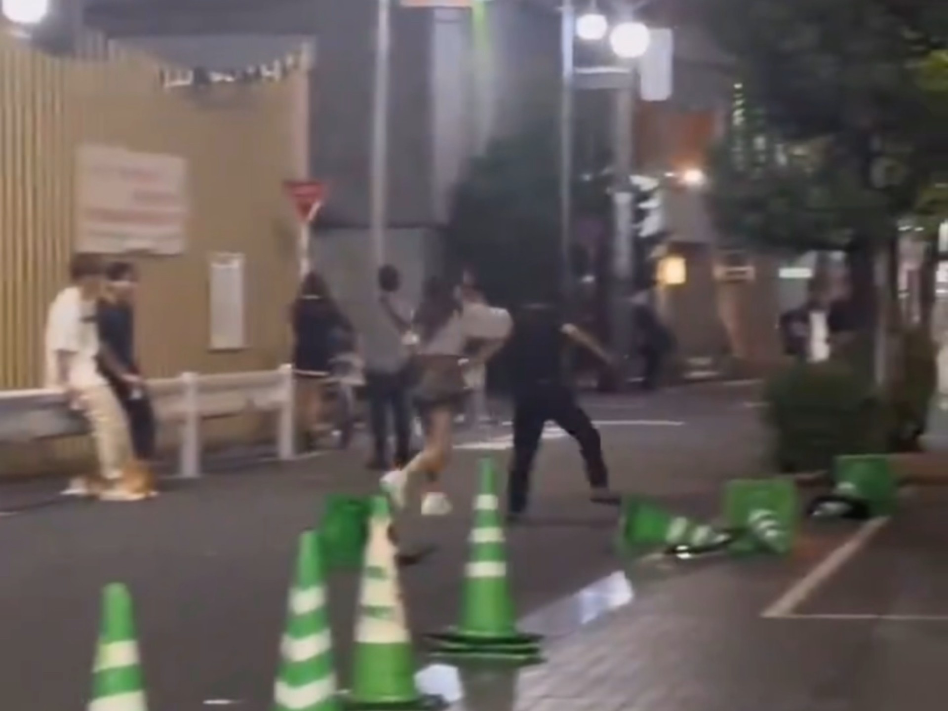 大久保公园吵架