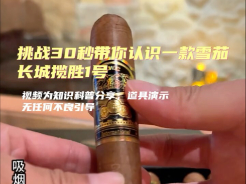 挑战30秒认识一款雪茄-长城揽胜1号。揽你入怀 胜于天下 一款