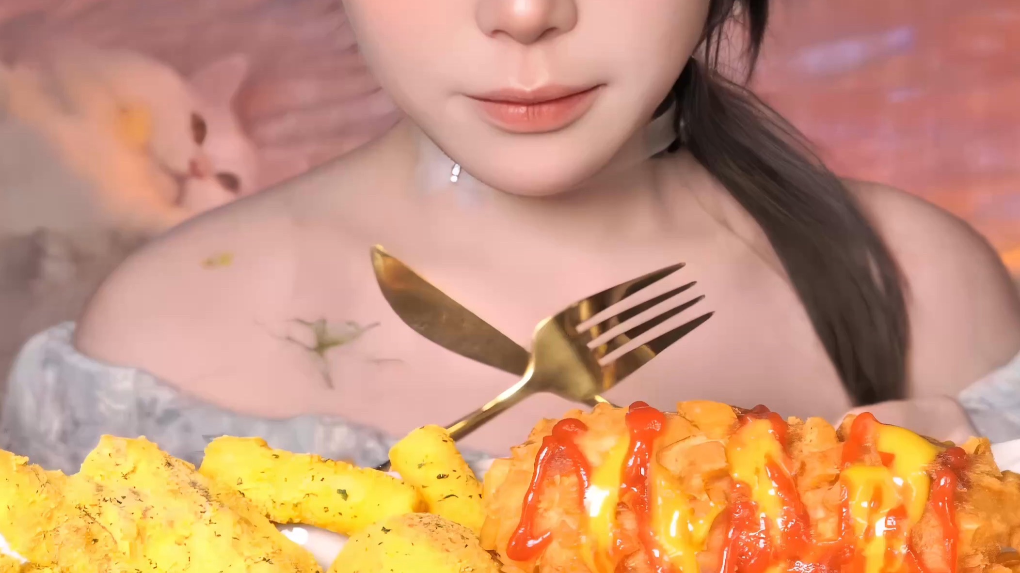 吃吃芝士炸鸡火鸡面ᵔ⤙ᵔ