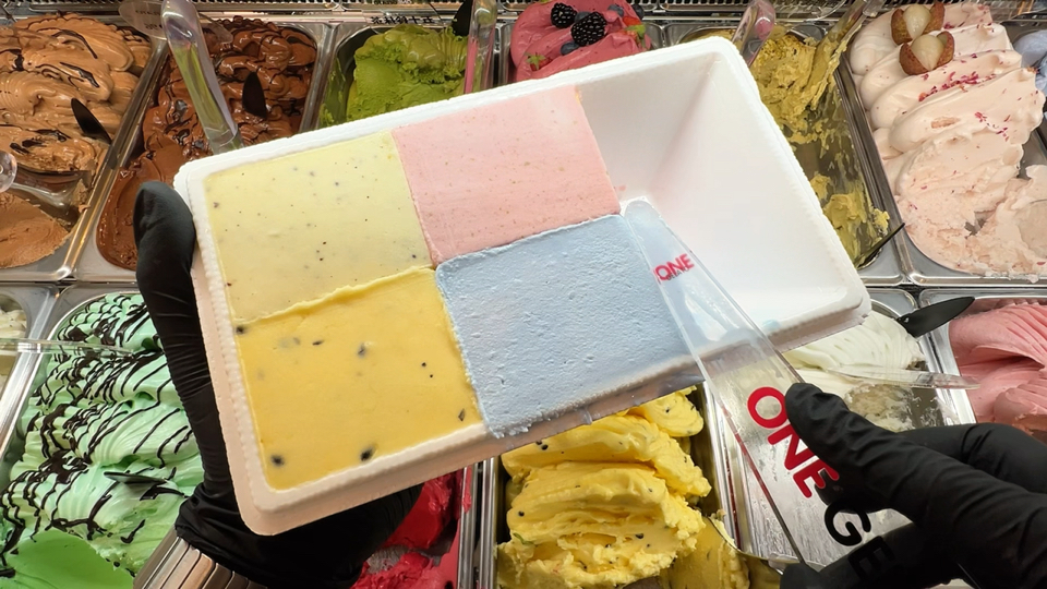 【不沉浸式装盒】gelato店老板爆改腻子工！整盒6宫格装盒来喽～