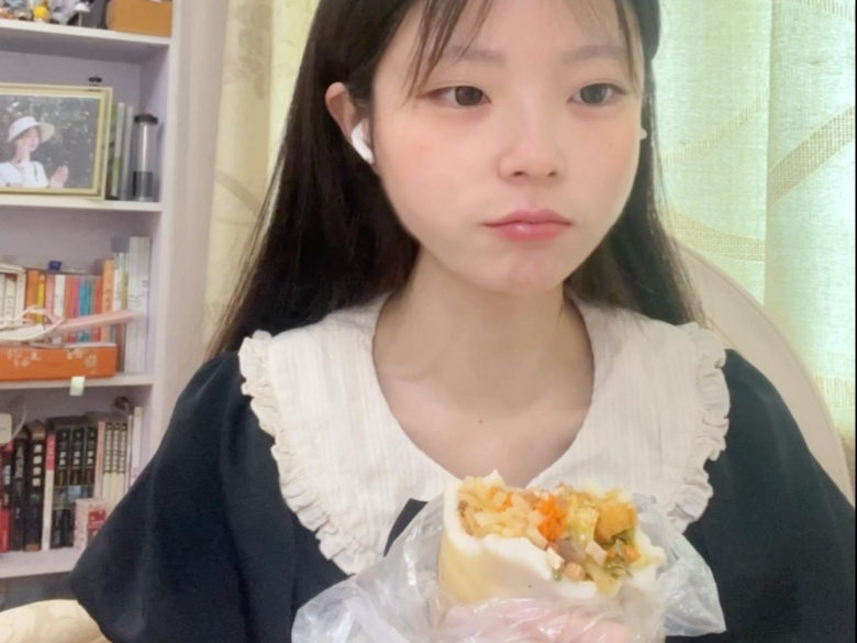 asmr助眠咀嚼音学习白噪音-沉浸式吃台州糯叽叽年糕大饺子嵌