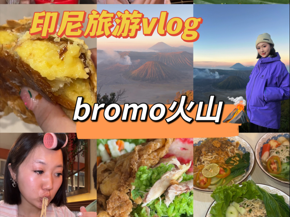 印尼vlog｜携母勇闯bromo火山！印尼泗水艰难觅食日记
