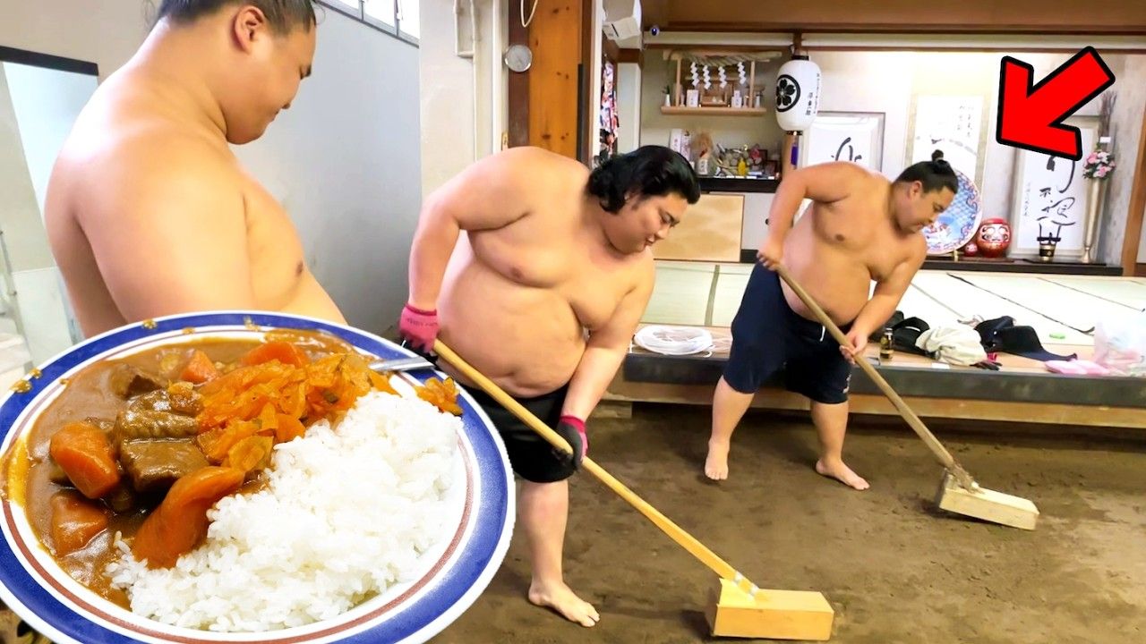 【相扑】土俵的拆解与修筑 / 挥汗劳动后用特制咖喱饭干杯！【