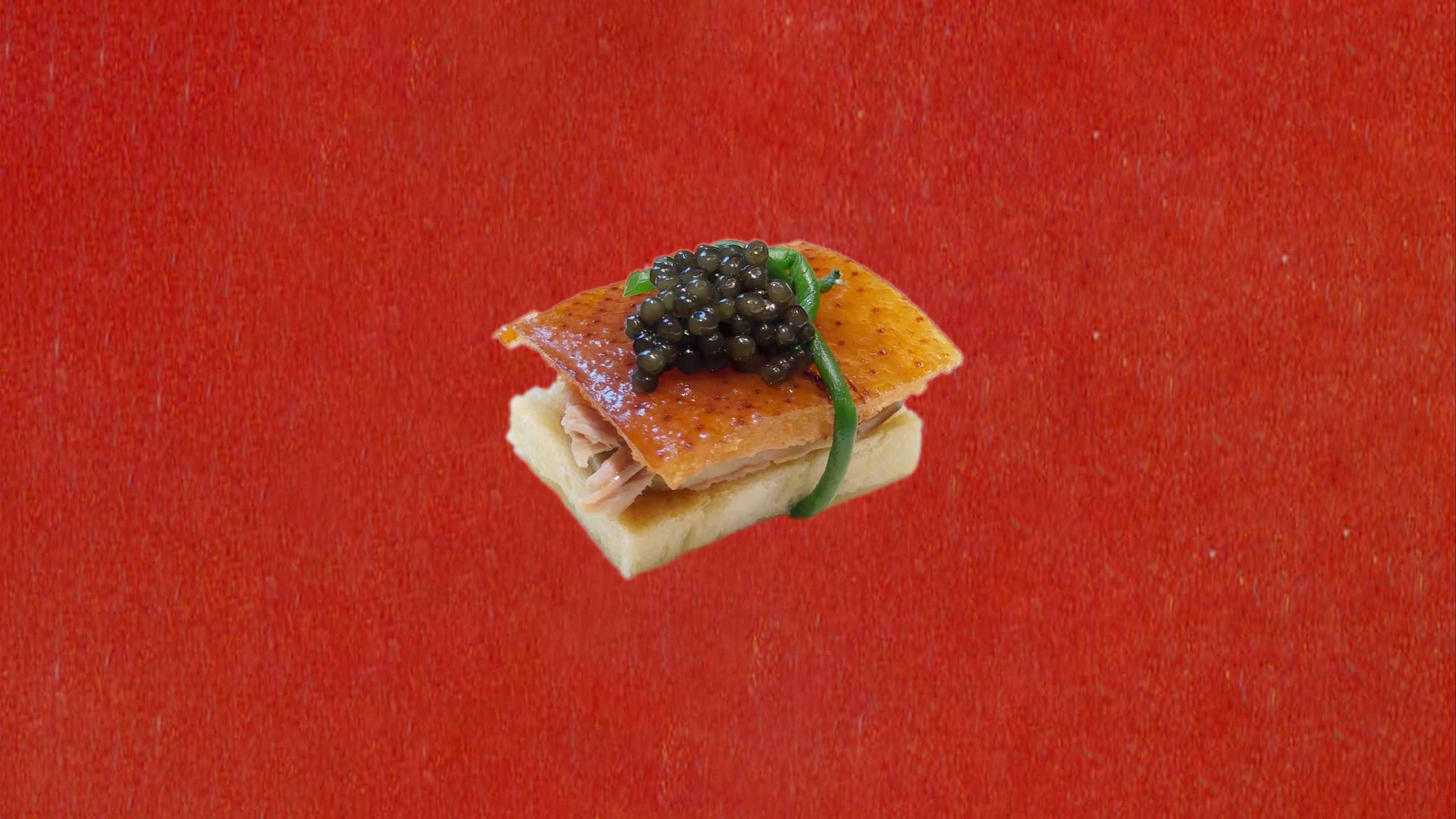 【中英双语】鱼子酱烤鸭三明治