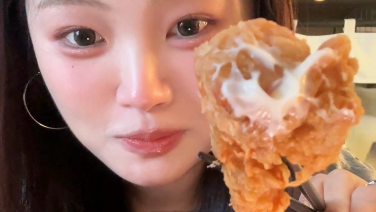 吃了好吃的～还染了一个超级满意的头发！！