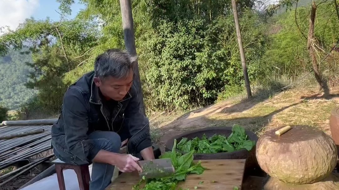 云南水腌菜教程！ 今天去田边采些苦青菜，做些水腌菜，过几天炒肉