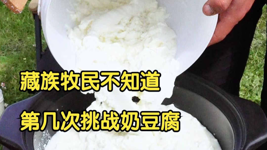 00后藏族牧民受老婆激励，再做奶豆腐！