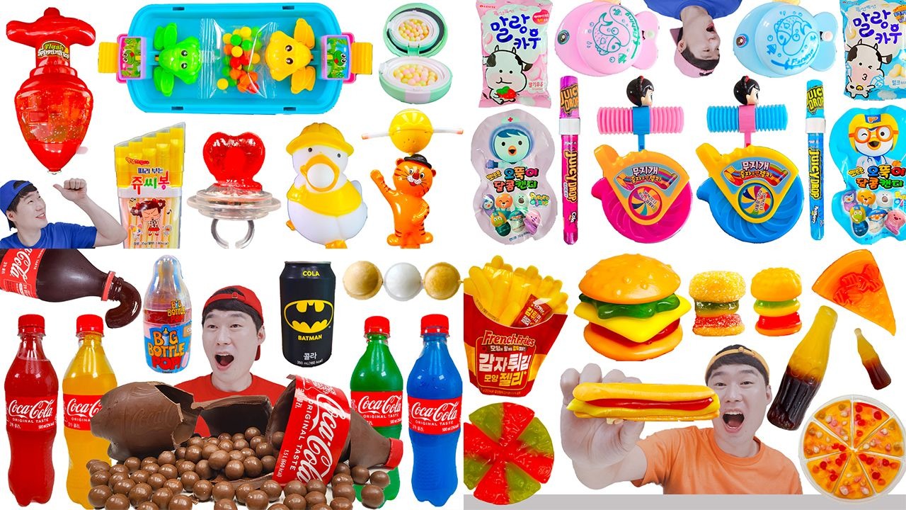 玩具零食合集，有趣的双人糖果游戏玩具，好吃又好玩~