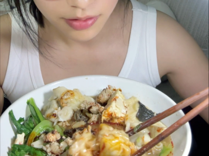 今天吃自己做的馄饨（混乱版）