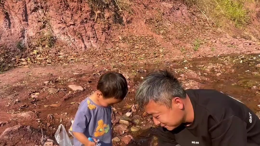 折耳根排骨汤！ 今天带娃到田边掏些折耳根回家炖排骨，掏折耳根