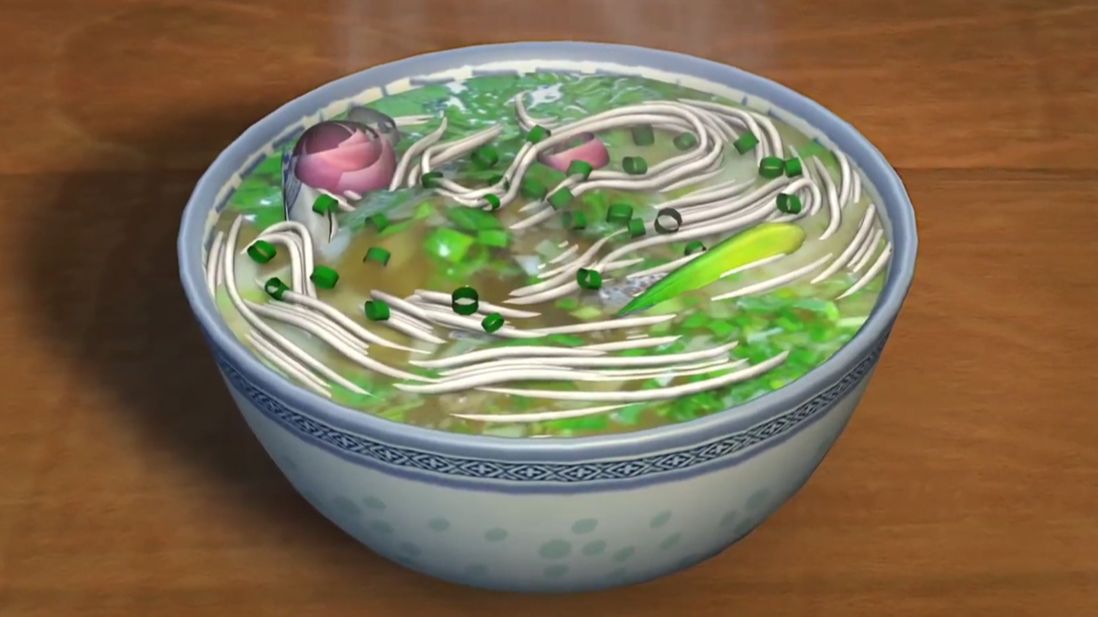 爆肝复刻《熊出没》的葱花面，吃完一口气爬50个小台阶！！香~