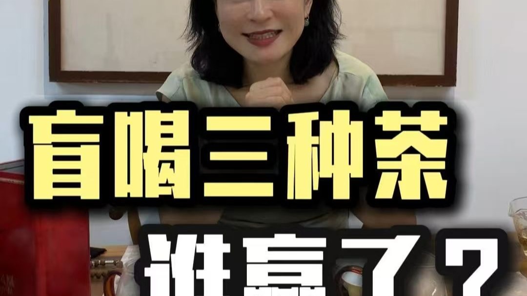 粉丝盲盒，大师盲喝，三种茶，最终获胜者是谁？