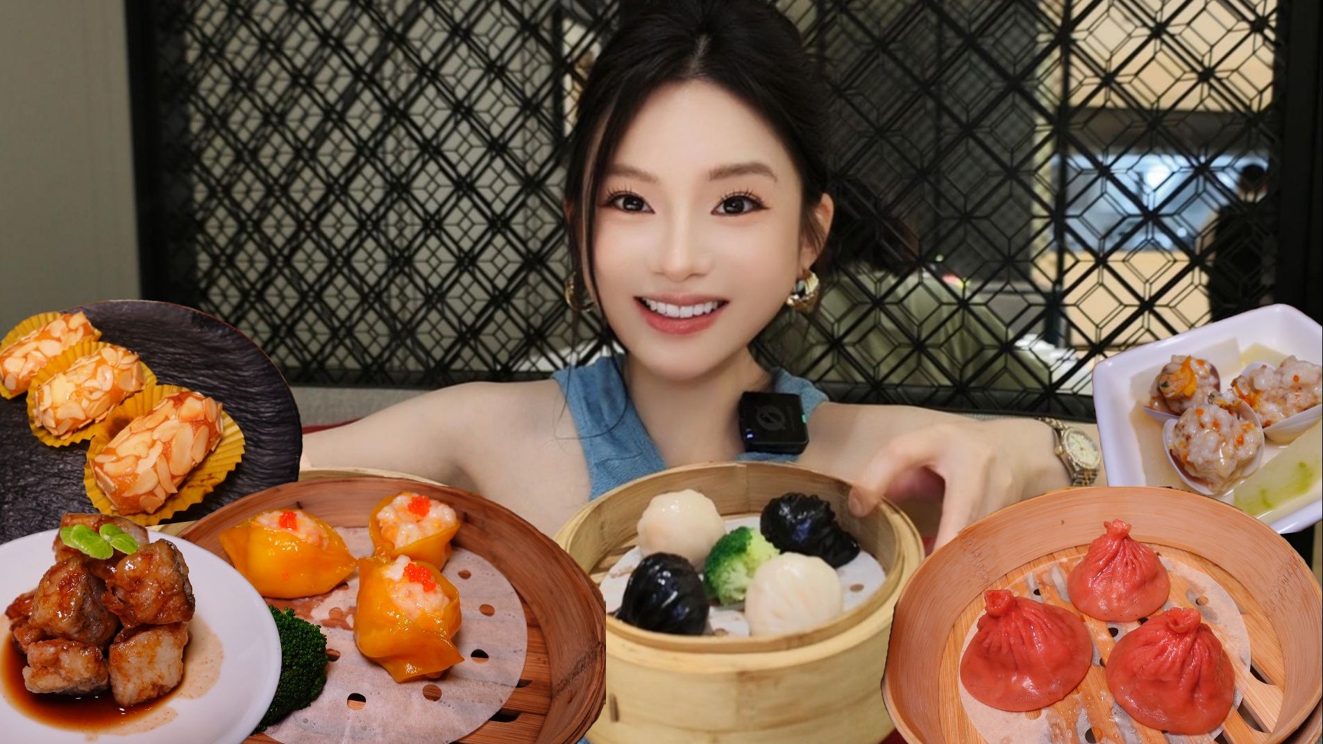 杭州198元/位现点现蒸早茶自助，第一次吃到贝壳里的烧麦