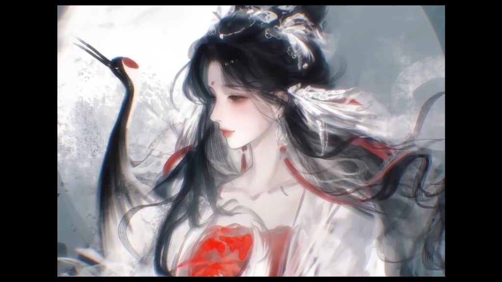 『古典美人』世人谓我冰雪姿，心似琉璃不染尘