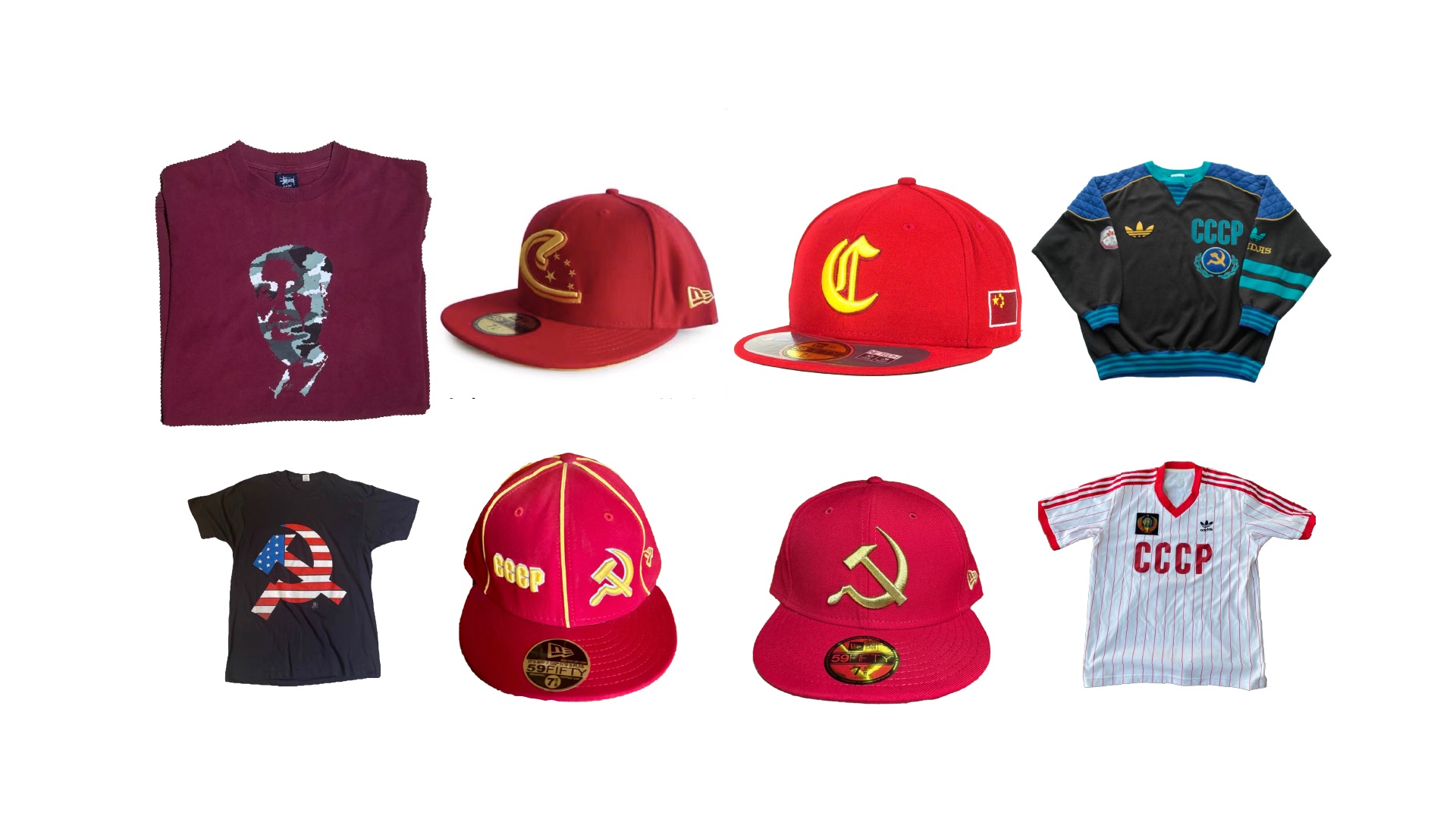 红色单品 New Era | stussy | adidas