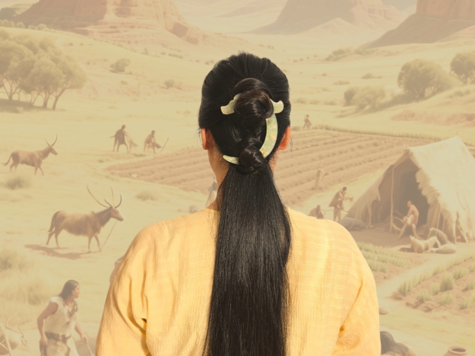 红山龙形簪