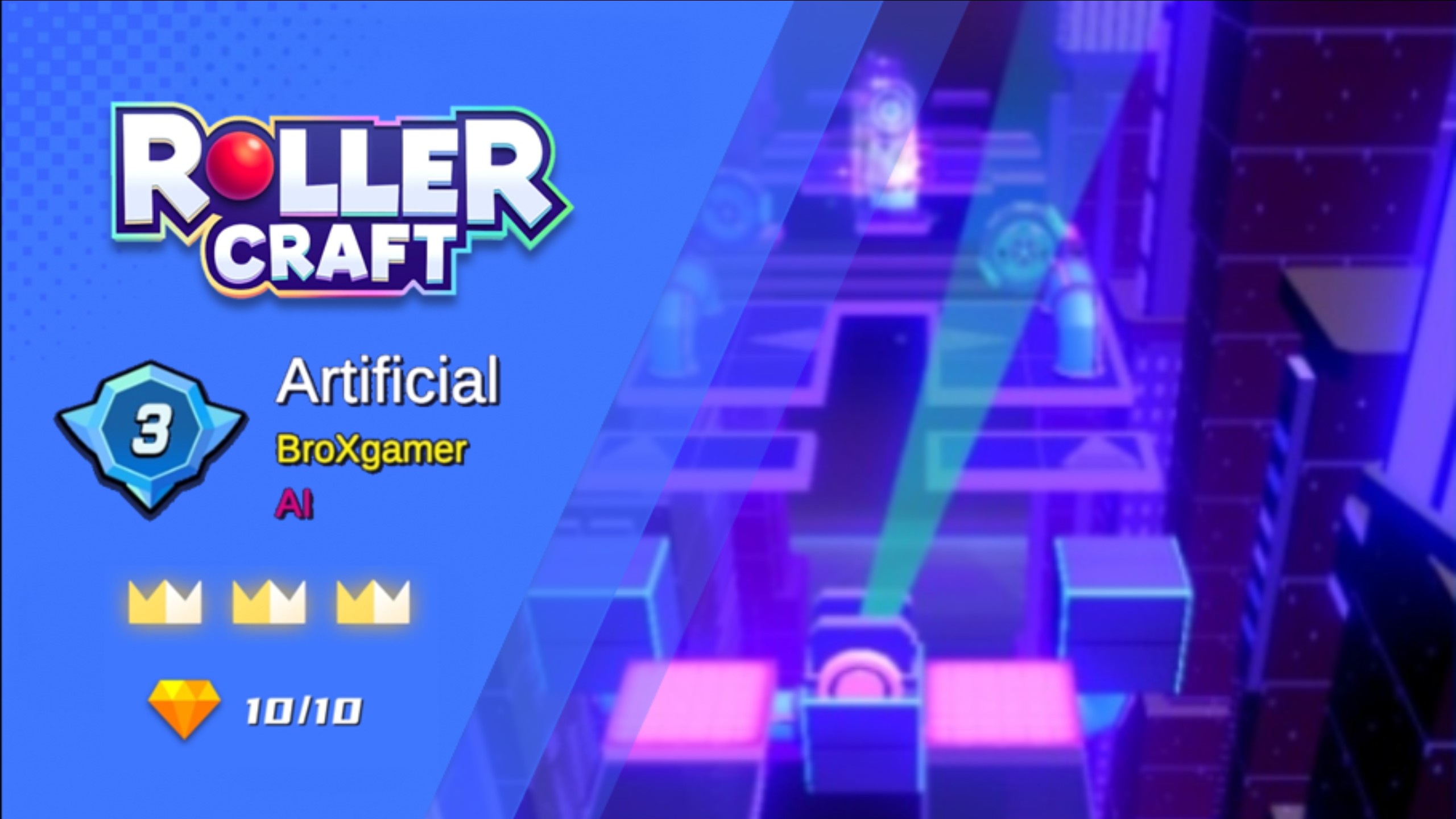 【RollerCraft】精选 Artificial 横屏通关